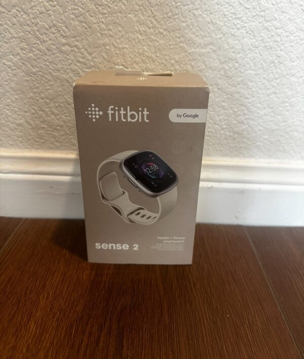 Fitbit Sense 2 Advanced Health and Fitness Smartwatch - Lunar White/Platinum Aluminum - Image 12