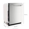 Whirlpool Eco Series 24-in Top Control Built-In Dishwasher With Third Rack Fingerprint Resistant Stainless Steel - Image 3