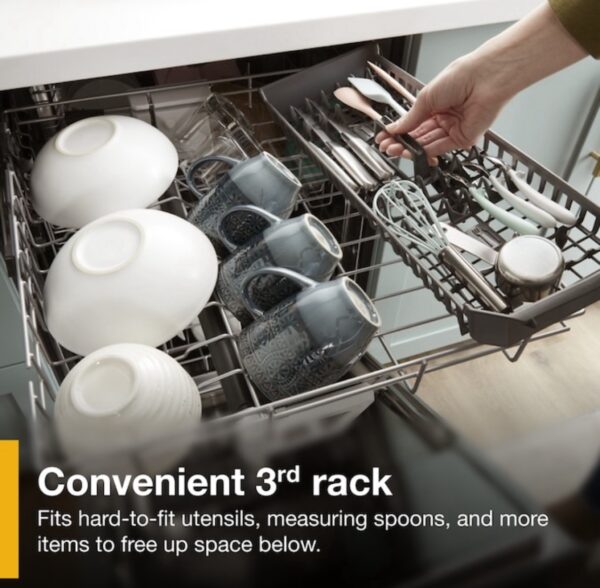 Whirlpool Eco Series 24-in Top Control Built-In Dishwasher With Third Rack Fingerprint Resistant Stainless Steel - Image 6
