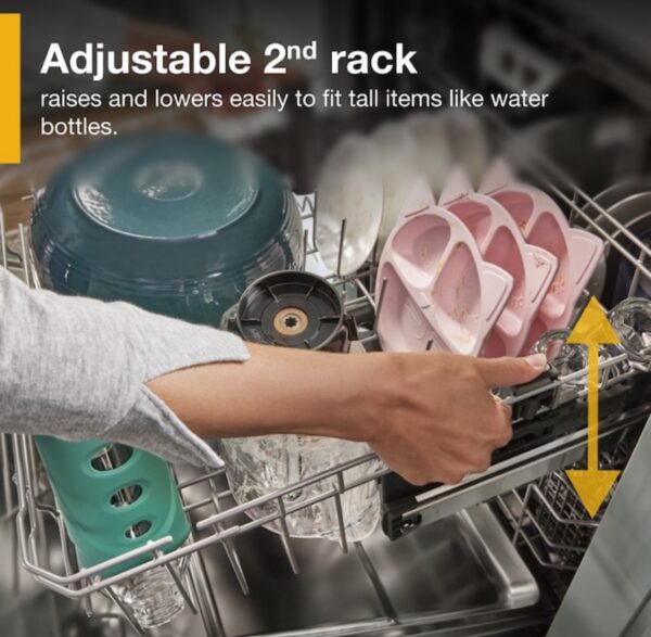 Whirlpool Eco Series 24-in Top Control Built-In Dishwasher With Third Rack Fingerprint Resistant Stainless Steel - Image 7
