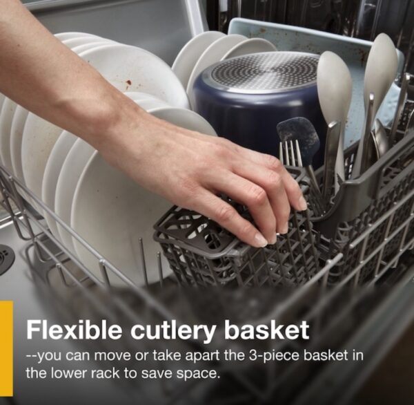 Whirlpool Eco Series 24-in Top Control Built-In Dishwasher With Third Rack Fingerprint Resistant Stainless Steel - Image 8