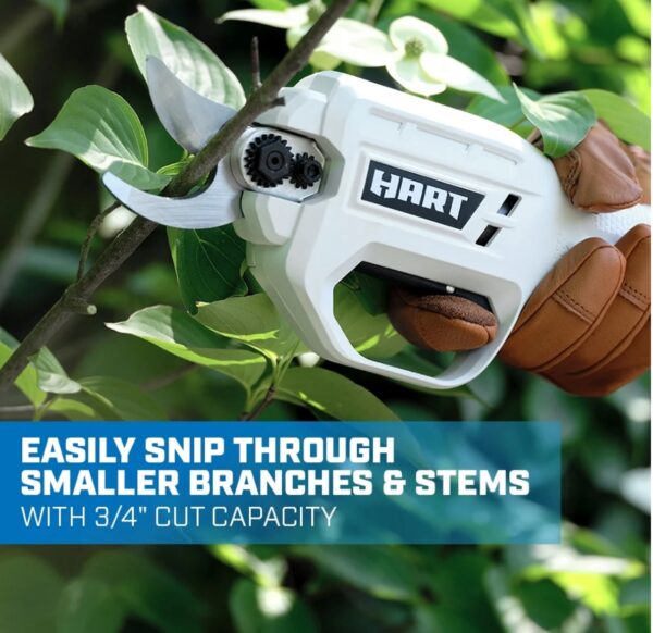 HART 20-Volt Pruning Shears with (1) 4.0 Ah Lithium-Ion Battery and Charger - Image 4
