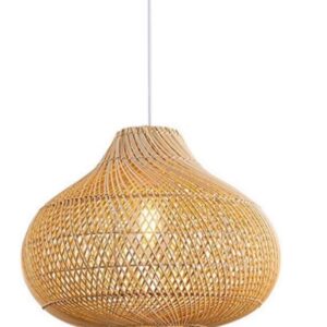 UShe DHome Rattan Pendant Lights, D16.5
Wicker Chandelier Hand-Woven Boho Pendant Light Rattan