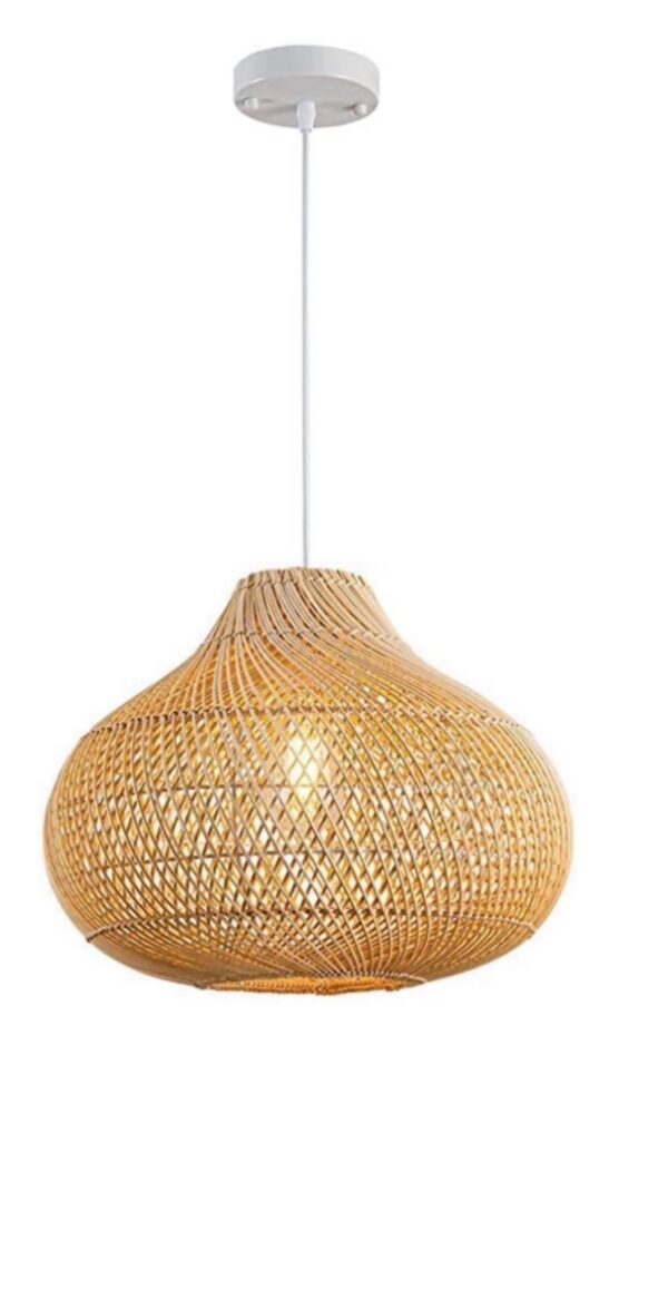 UShe DHome Rattan Pendant Lights, D16.5
Wicker Chandelier Hand-Woven Boho Pendant Light Rattan