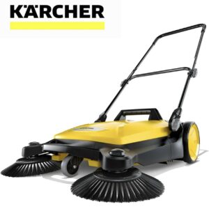 Kärcher - S 4 Twin Walk-Behind Outdoor Hand Push Sweeper -5.25 Gallon Capacity -26.8" Sweeping Width