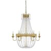 Wellmet French Empire Crystal Chandelier Modern Adjustable Hanging Pendant Ceiling Mount Fixture - Image 2