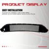 Rongher Mesh Front Grill Compatible With 2018-2020 Ford Mustang, w/White DRL LED Light - Image 3