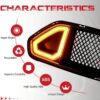 Rongher Mesh Front Grill Compatible With 2018-2020 Ford Mustang, w/White DRL LED Light - Image 4
