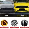 Rongher Mesh Front Grill Compatible With 2018-2020 Ford Mustang, w/White DRL LED Light - Image 10