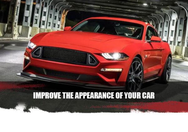 Rongher Mesh Front Grill Compatible With 2018-2020 Ford Mustang, w/White DRL LED Light - Image 11