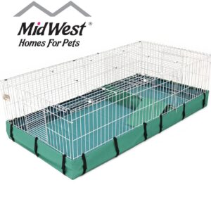 MidWest Homes for Pets Guinea Habitat Plus Guinea Pig Cage by MidWest w/ Top Panel, 47L x 24W x 14H