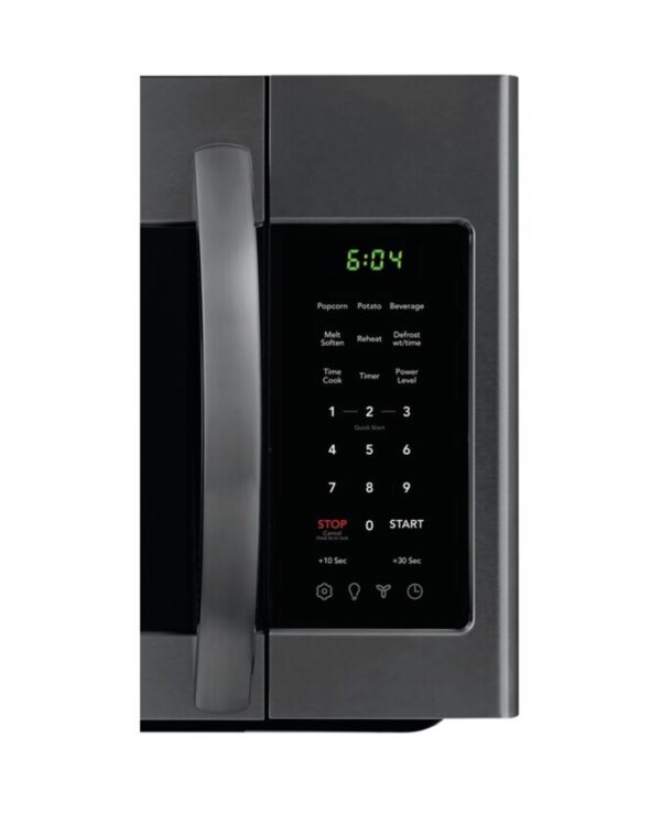 Frigidaire 1.8-cu ft 1000-Watt Over-the-Range Microwave (Black Stainless Steel) - Image 4