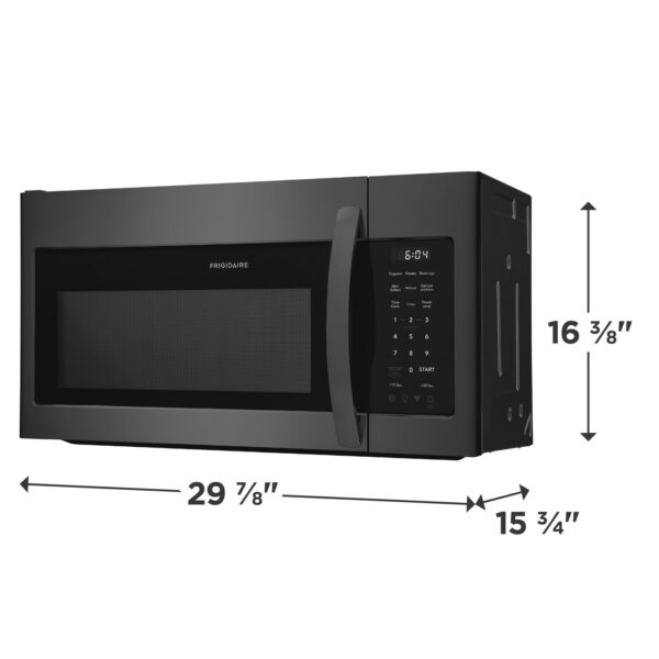 Frigidaire 1.8-cu ft 1000-Watt Over-the-Range Microwave (Black Stainless Steel) - Image 2