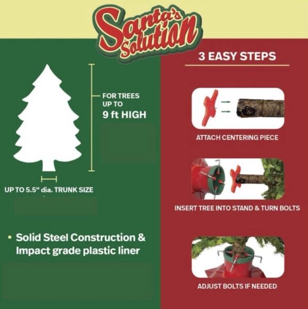 Panacea Products  Heavy Duty 16-in Metal 9-ft Tree Stand - Image 6
