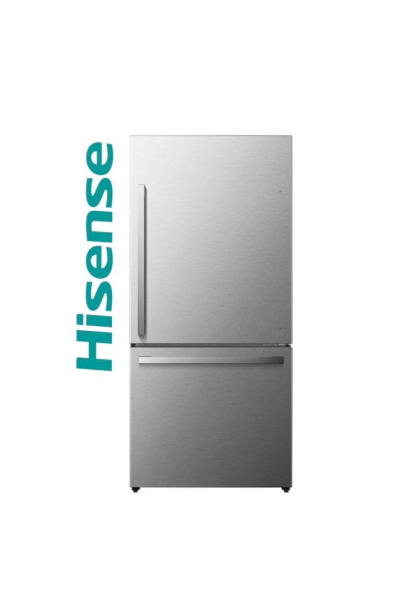 Hisense 17.5-cu ft Counter-depth Bottom-Freezer Refrigerator (Fingerprint Resistant Stainless Steel)