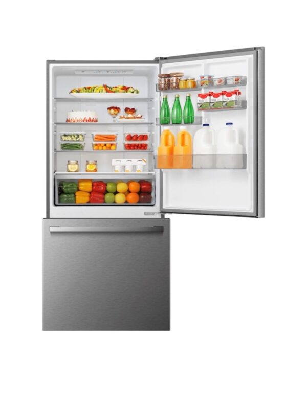 Hisense 17.5-cu ft Counter-depth Bottom-Freezer Refrigerator (Fingerprint Resistant Stainless Steel) - Image 3
