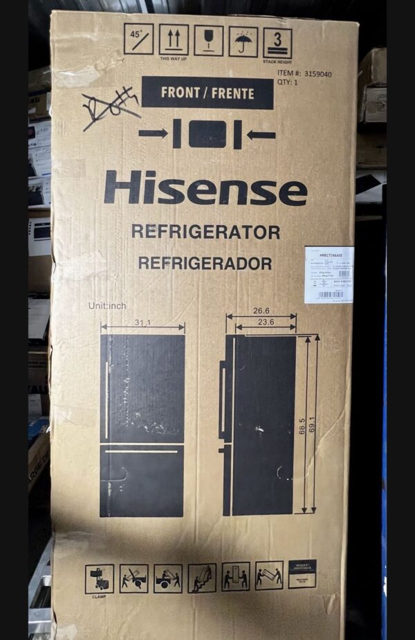 Hisense 17.5-cu ft Counter-depth Bottom-Freezer Refrigerator (Fingerprint Resistant Stainless Steel) - Image 12