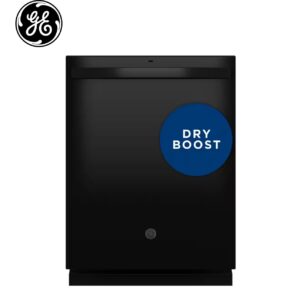 GE Dry Boost 24-in Top Control Built-In Dishwasher (Black) ENERGY STAR, 52-dBA quiet Sound Level