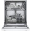 Bosch 300 Series 24-in Front Control Smart Built-In Dishwasher (White), 44-dBA Very Quiet Sound Level - Image 2