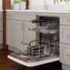 Bosch 300 Series 24-in Front Control Smart Built-In Dishwasher (White), 44-dBA Very Quiet Sound Level - Image 9