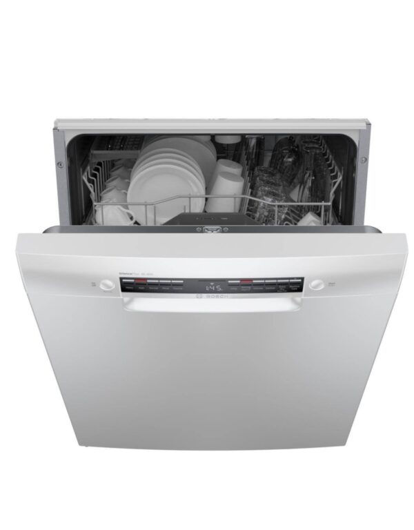 Bosch 300 Series 24-in Front Control Smart Built-In Dishwasher (White), 44-dBA Very Quiet Sound Level - Image 7