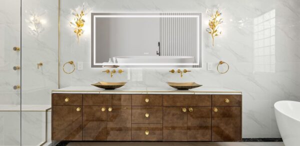 TIFULLHOME LED Bathroom Mirror 72x36 Inch with Front and Backlit, CRI 90+, 3 Colors & Stepless Dimmable Mirror - Image 9