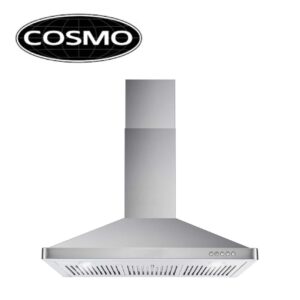 COSMO 63190 36 in. Wall Mount Range Hood with Ducted Convertible Ductless, Kitchen Chimney-Style