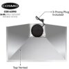 COSMO 63190 36 in. Wall Mount Range Hood with Ducted Convertible Ductless, Kitchen Chimney-Style - Image 5