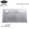 COSMO 63190 36 in. Wall Mount Range Hood with Ducted Convertible Ductless, Kitchen Chimney-Style - Image 6