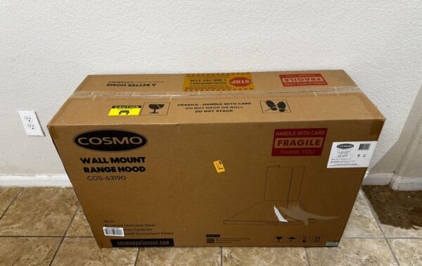 COSMO 63190 36 in. Wall Mount Range Hood with Ducted Convertible Ductless, Kitchen Chimney-Style - Image 10