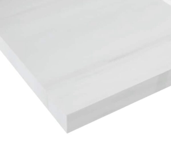 allen + roth Dolomiti Bianco 49-in x 22-in White Sintered Stone Single Sink 3-Hole vanity Top - Image 11