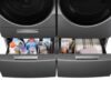Whirlpool 15.5-in x 27-in Universal Laundry Pedestal (Chrome Shadow) with Storage Drawer - Image 4