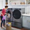 Whirlpool 15.5-in x 27-in Universal Laundry Pedestal (Chrome Shadow) with Storage Drawer - Image 7