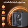 Shinic Electric Garage Heater 240v, 5000-Watt Fan-Forced Industrial Heater, With Thermostat Control - Image 5