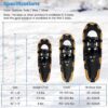 Goplus Snow Shoes, 21 inch 3 in 1 Snowshoes Trekking Poles Bundle for Men & Women, Lightweight - Image 7
