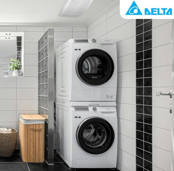 Delta Breez Radiance Exhaust Bathroom Fan 80 CFM Energy Efficient Quiet Operation Brushless Motor - Image 8