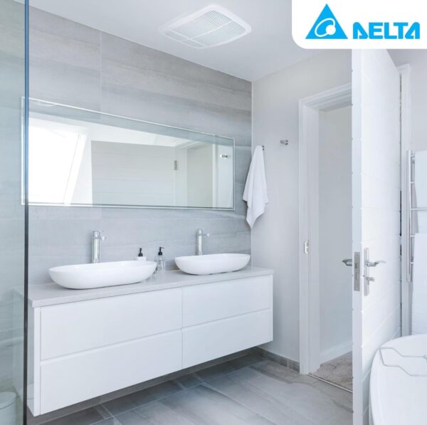 Delta Breez Radiance Exhaust Bathroom Fan 80 CFM Energy Efficient Quiet Operation Brushless Motor - Image 9