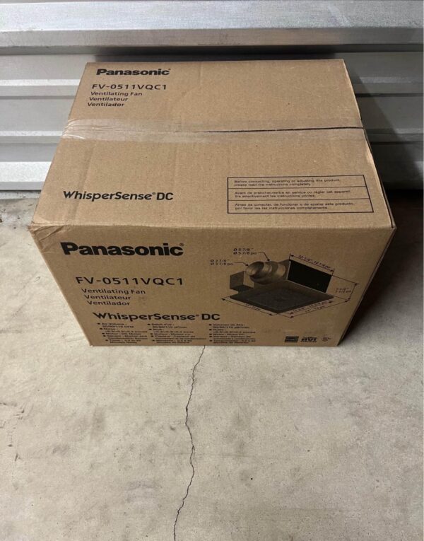 Panasonic WhisperSense 0.3-Sone 110-CFM with Motion and Humidity Sensors Delay Timer ENERGY STAR - Image 9