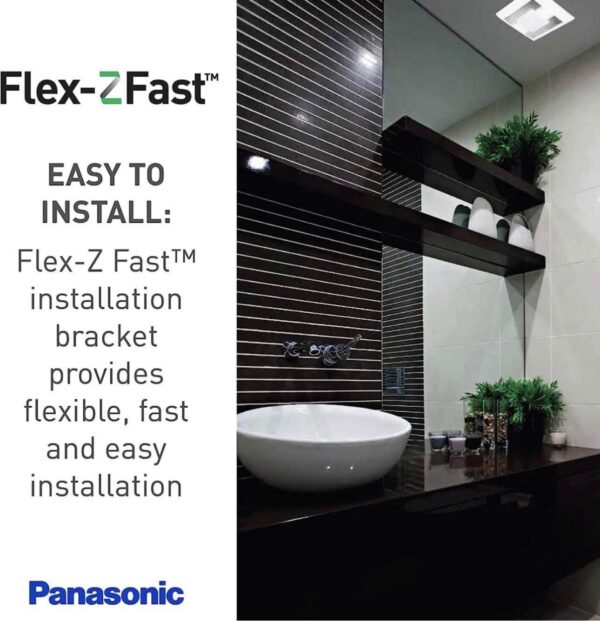 Panasonic WhisperSense 0.3-Sone 110-CFM with Motion and Humidity Sensors Delay Timer ENERGY STAR - Image 6