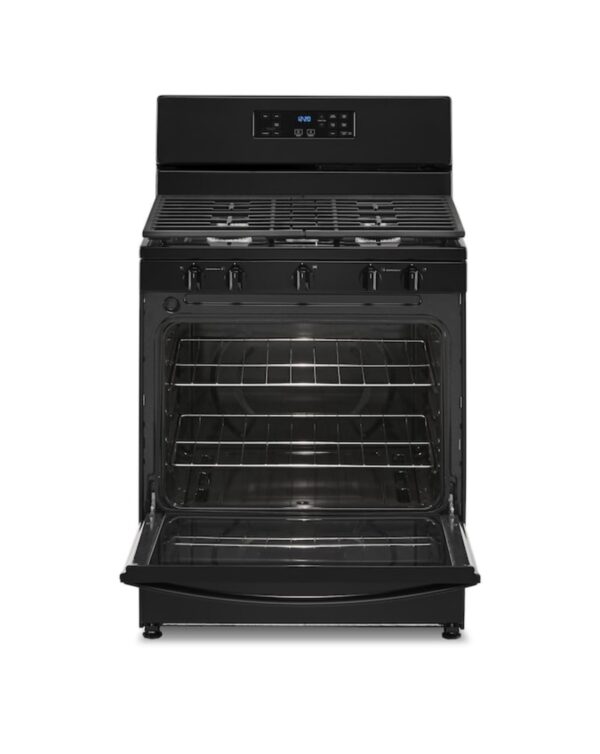Whirlpool 30-in 5 Burners 5.1-cu ft Freestanding Natural Gas Range (Black) - Image 2