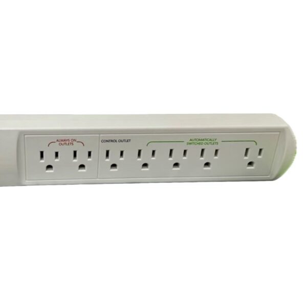 Greenlite Tier 1 Advanced Power Strip, 7-Outlet Surge Protector, Smart Energy Saving Power Bar, White - Image 5
