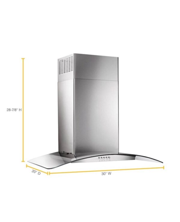 Whirlpool 30-in 400-CFM Convertible Stainless Steel Wall-Mounted Range Hood with Charcoal Filter - Image 4