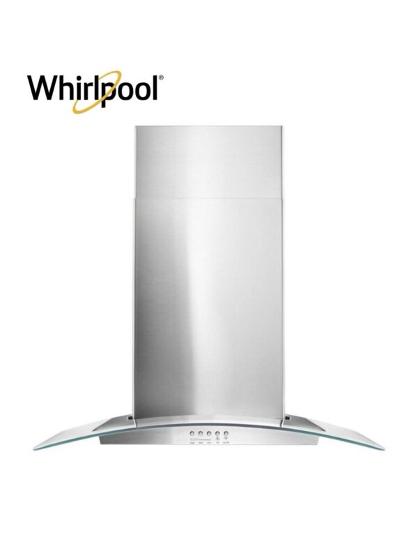 Whirlpool 30-in 400-CFM Convertible Stainless Steel Wall-Mounted Range Hood with Charcoal Filter
