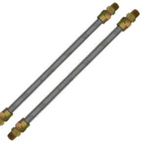 Cambridge 1/2" MPT x 1/2" FPT, 1/2" ID x 5/8" OD x 36" L, 1/2 PSI,304 Stainless Steel, Gas Connector