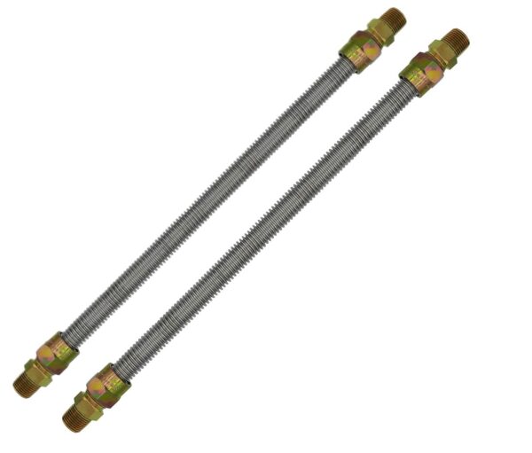 Cambridge 1/2" MPT x 1/2" FPT, 1/2" ID x 5/8" OD x 36" L, 1/2 PSI,304 Stainless Steel, Gas Connector