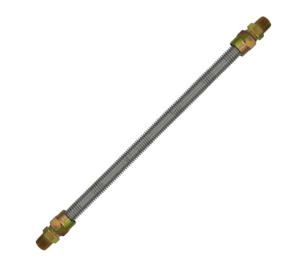 Cambridge 1/2" MPT x 1/2" FPT, 1/2" ID x 5/8" OD x 36" L, 1/2 PSI,304 Stainless Steel, Gas Connector - Image 2