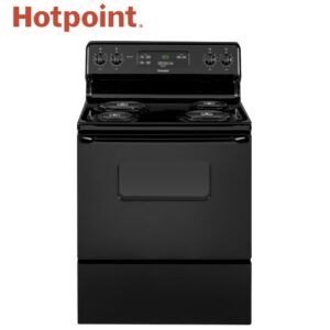 Hotpoint 30-in 4 Burners 5-cu ft Freestanding Electric Range (Black)