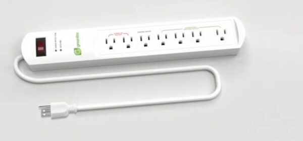 Greenlite Tier 1 Advanced Power Strip, 7-Outlet Surge Protector, Smart Energy Saving Power Bar, White - Image 2
