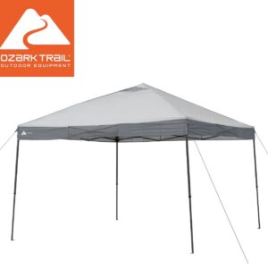 Ozark Trail 12' x 12' Instant Straight Leg Canopy for Camping - Gray