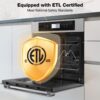 thermomate 24" Electric Built-in Wall Oven 2.6 Cu.Ft. Convection Ovens, Sensor, stainless steel - Image 2